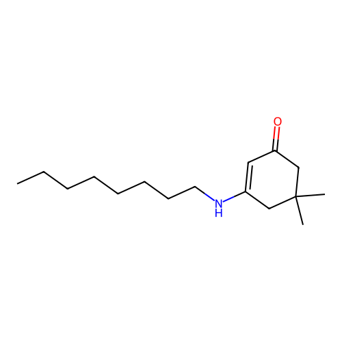 5,5-Dimethyl-3-(octylamino)cyclohex-2-en-1-one structure