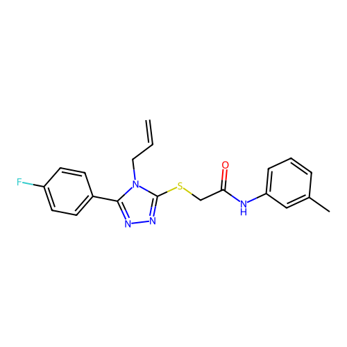 2-{[5-(4-fluorophenyl)-4-(prop-2-en-1-yl)-4H-1,2,4-triazol-3-yl]sulfanyl}-N-(3-methylphenyl)acetamide structure