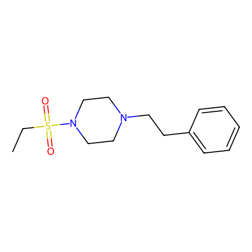 1-(Ethylsulfonyl)-4-(2-phenylethyl)piperazine structure