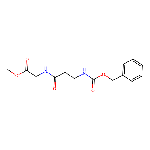 Methyl 2-[3-(phenylmethoxycarbonylamino)propanoylamino]acetate structure
