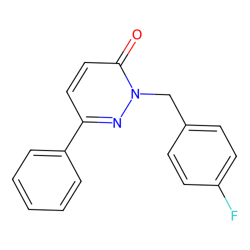 2-(4-fluorobenzyl)-6-phenylpyridazin-3(2H)-one structure