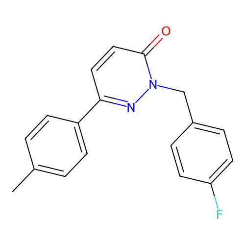 2-(4-fluorobenzyl)-6-(4-methylphenyl)pyridazin-3(2H)-one structure