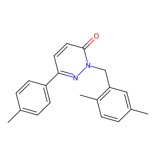 2-(2,5-dimethylbenzyl)-6-(4-methylphenyl)pyridazin-3(2H)-one structure