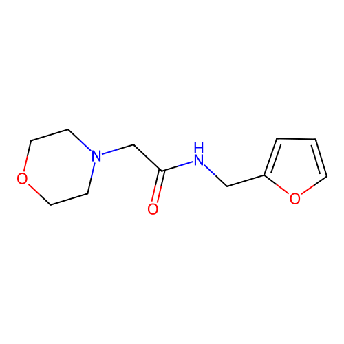 N-(furan-2-ylmethyl)-2-morpholin-4-ylacetamide structure
