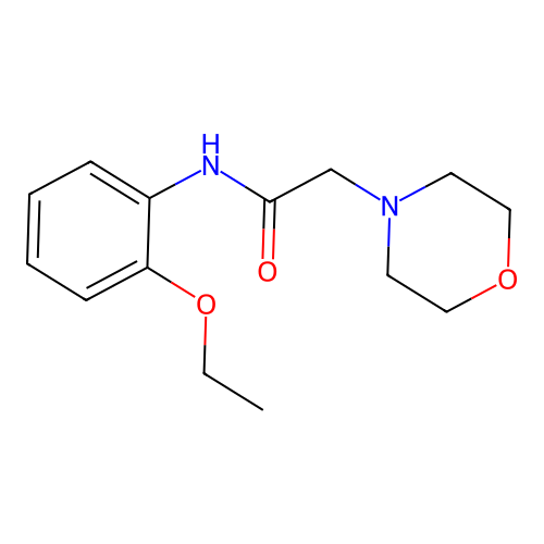 N-(2-ethoxyphenyl)-2-morpholin-4-ylacetamide structure