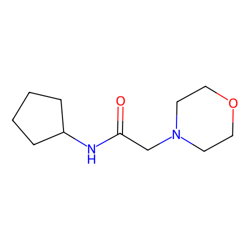 N-cyclopentyl-2-morpholin-4-ylacetamide structure