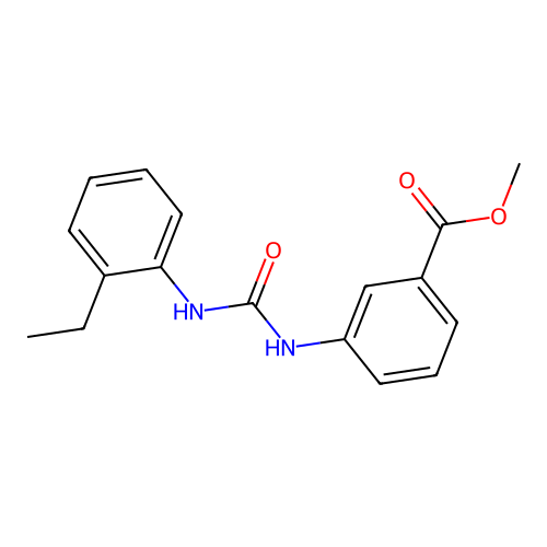 Methyl 3-{[(2-ethylphenyl)carbamoyl]amino}benzoate structure