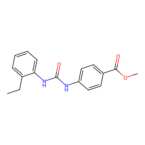 Methyl 4-{[(2-ethylphenyl)carbamoyl]amino}benzoate structure
