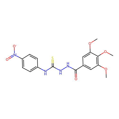 1-(4-Nitrophenyl)-3-[(3,4,5-trimethoxybenzoyl)amino]thiourea structure