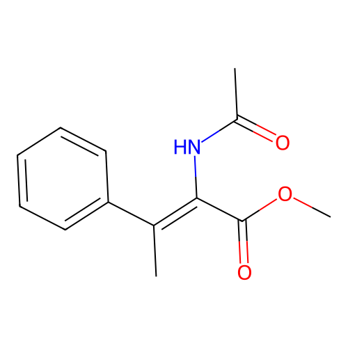 2-Butenoic acid, 2-(acetylamino)-3-phenyl-, methyl ester, (Z)- structure