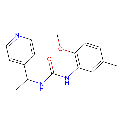 1-(2-Methoxy-5-methylphenyl)-3-(1-pyridin-4-ylethyl)urea structure