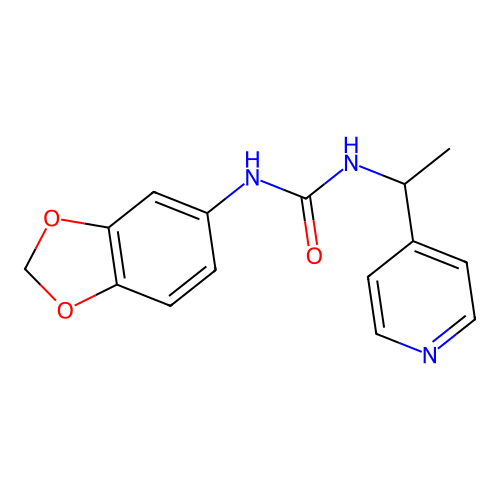 1-(1,3-Benzodioxol-5-yl)-3-(1-pyridin-4-ylethyl)urea structure