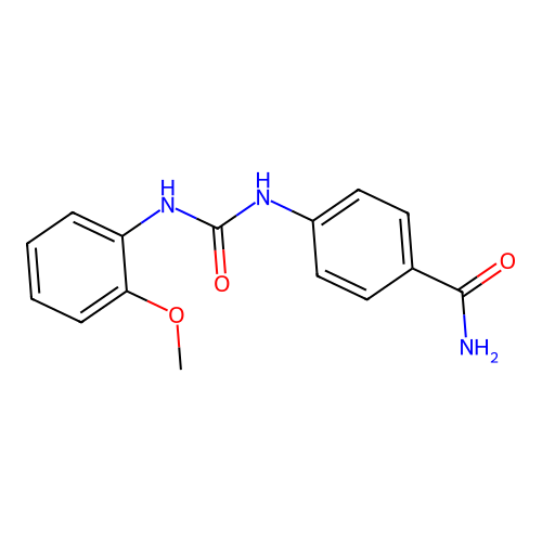 4-[(2-Methoxyphenyl)carbamoylamino]benzamide structure