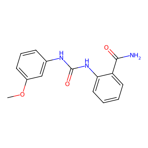 2-[(3-Methoxyphenyl)carbamoylamino]benzamide structure