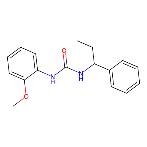 1-(2-Methoxyphenyl)-3-(1-phenylpropyl)urea structure