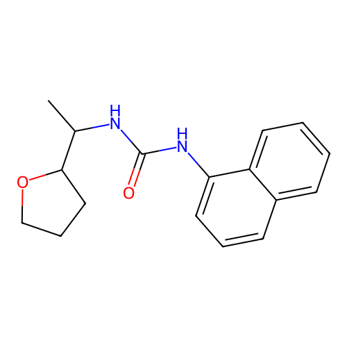 1-Naphthalen-1-yl-3-[1-(oxolan-2-yl)ethyl]urea structure