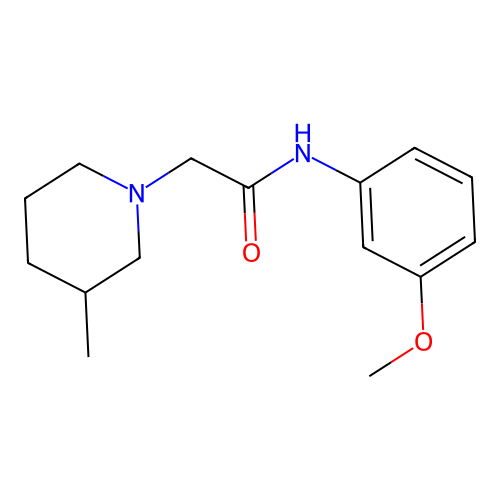 N-(3-methoxyphenyl)-2-(3-methylpiperidin-1-yl)acetamide structure