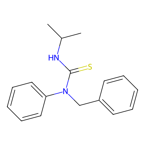 N-Benzyl-N-phenyl-N'-propan-2-ylthiourea structure