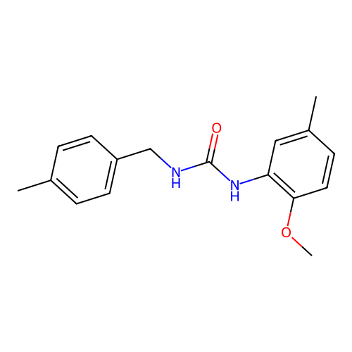 N-(2-Methoxy-5-methylphenyl)-N'-(4-methylbenzyl)urea structure