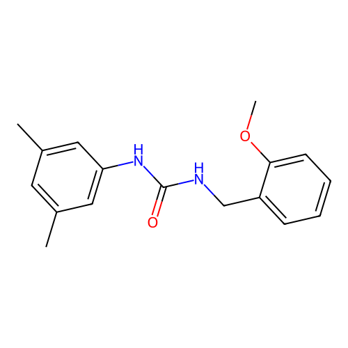 1-(3,5-Dimethylphenyl)-3-[(2-methoxyphenyl)methyl]urea structure