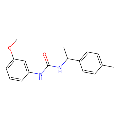 1-(3-Methoxyphenyl)-3-[1-(4-methylphenyl)ethyl]urea structure