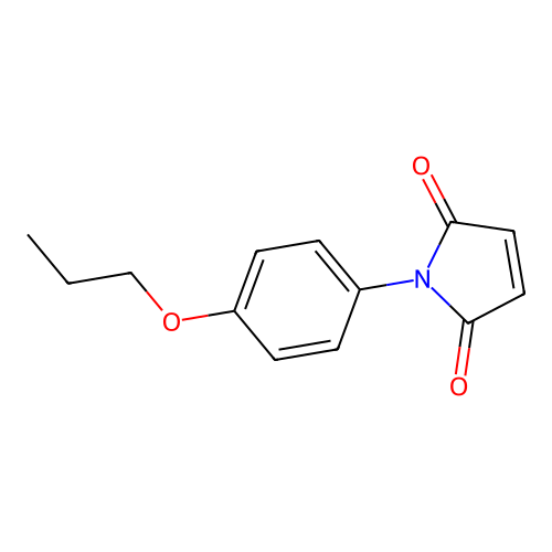 1H-Pyrrole-2,5-dione, 1-(4-propoxyphenyl)- structure