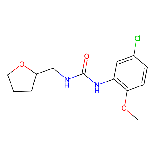 1-(5-Chloro-2-methoxyphenyl)-3-(oxolan-2-ylmethyl)urea structure