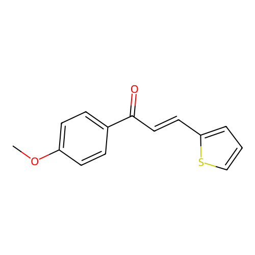 1-(4-Methoxyphenyl)-3-thiophen-2-ylprop-2-en-1-one structure