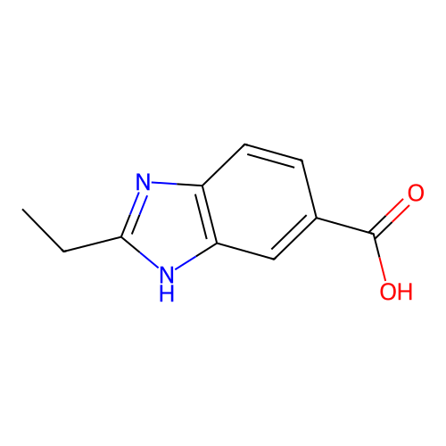 2-Ethyl-1H-benzo[d]imidazole-6-carboxylic acid structure