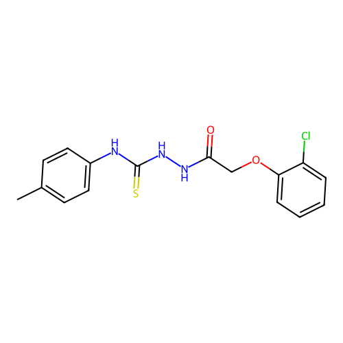 1-(2-(2-Chlorophenoxy)acetyl)-4-(4-methylphenyl)thiosemicarbazide structure