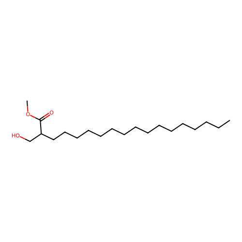Methyl (hydroxymethyl)octadecanoate structure
