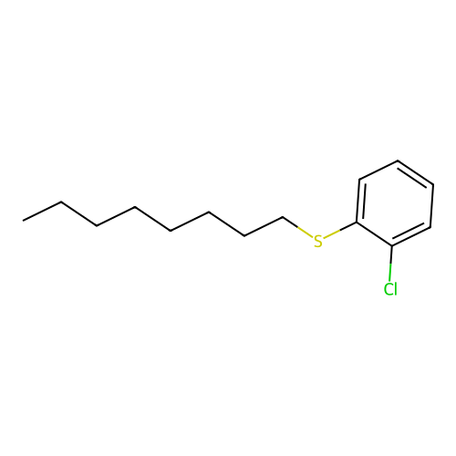 Benzene, 1-chloro-2-(octylthio)- structure