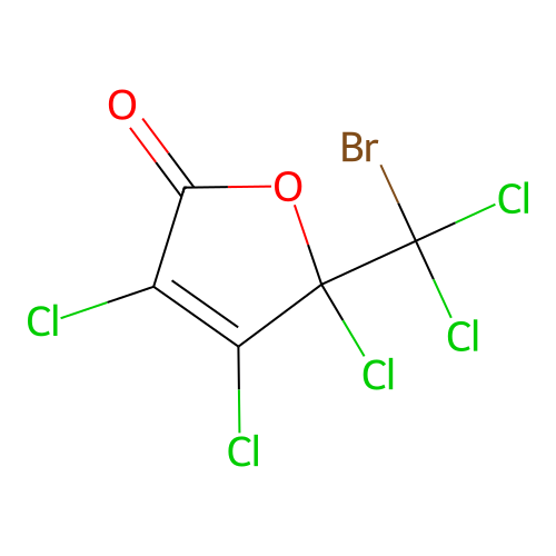5-(Bromodichloromethyl)-3,4,5-trichloro-2(5H)-furanone structure