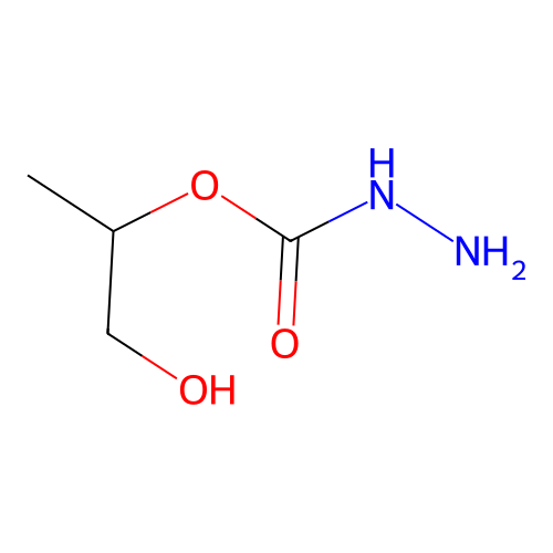 1-hydroxypropan-2-yl N-aminocarbamate structure
