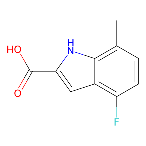 4-fluoro-7-methyl-1H-indole-2-carboxylic Acid structure