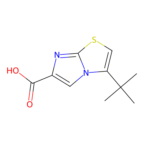 3-Tert-butylimidazo[2,1-b][1,3]thiazole-6-carboxylic acid structure