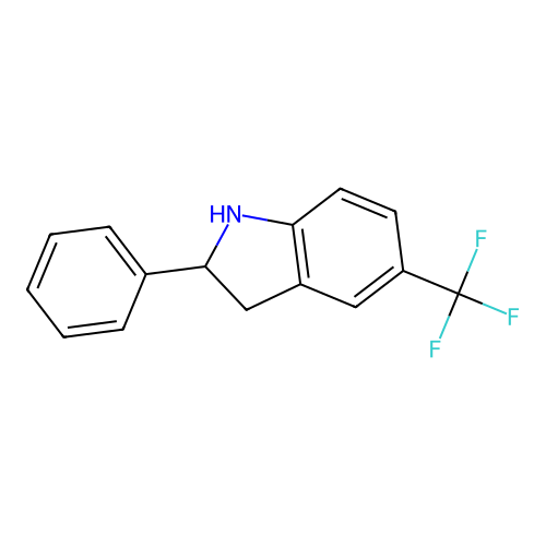 2-Phenyl-5-(trifluoromethyl)indoline structure