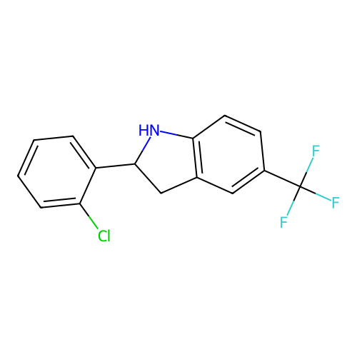 2-(2-Chlorophenyl)-5-(trifluoromethyl)indoline structure
