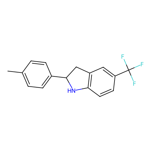 2-(p-Tolyl)-5-(trifluoromethyl)indoline structure