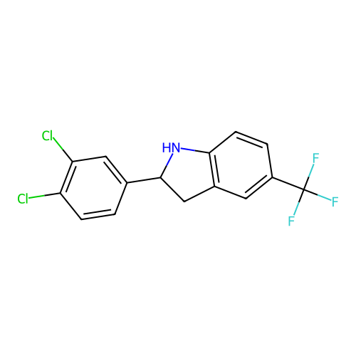 2-(3,4-Dichlorophenyl)-5-(trifluoromethyl)indoline structure