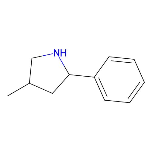 4-Methyl-2-phenylpyrrolidine structure