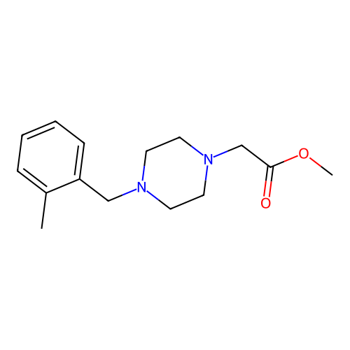 Methyl [4-(2-methylbenzyl)piperazin-1-yl]acetate structure