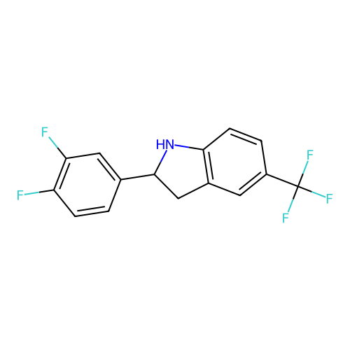 2-(3,4-Difluorophenyl)-5-(trifluoromethyl)indoline structure