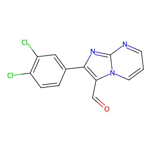 2-(3,4-Dichlorophenyl)-imidazo[1,2-a]pyrimidine-3-carboxaldehyde structure
