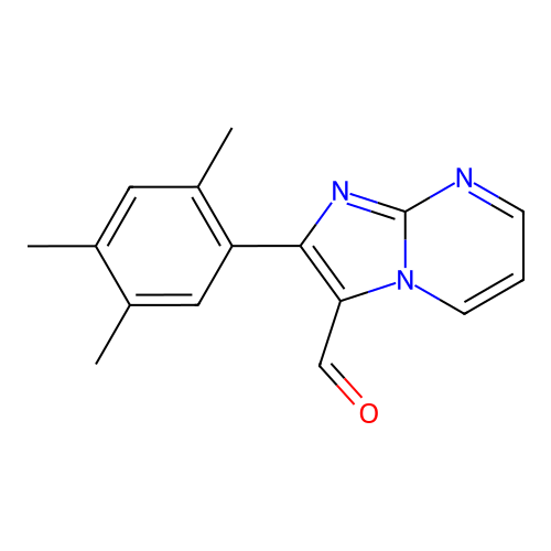 2-(2,4,5-Trimethylphenyl)imidazo[1,2-a]pyrimidine-3-carbaldehyde structure