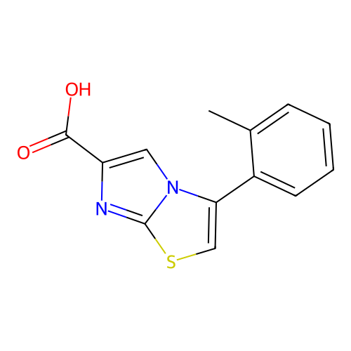 3-(2-Methylphenyl)imidazo[2,1-b][1,3]thiazole-6-carboxylic acid structure