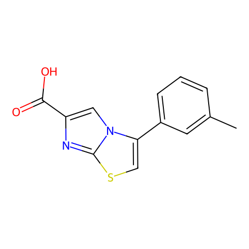 3-(3-Methylphenyl)imidazo[2,1-b][1,3]thiazole-6-carboxylic acid structure