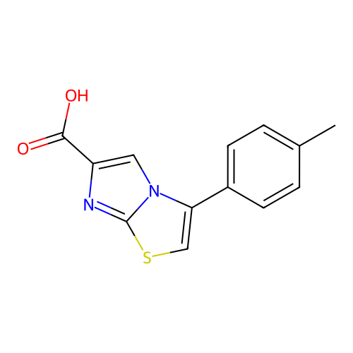 3-(4-Methylphenyl)imidazo[2,1-b][1,3]thiazole-6-carboxylic acid structure