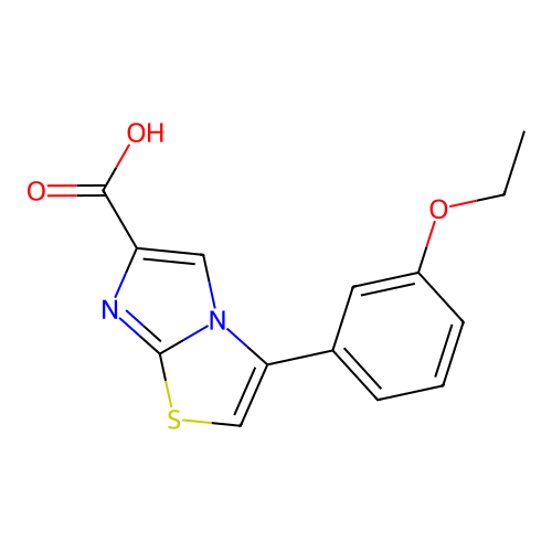 3-(3-Ethoxyphenyl)imidazo[2,1-b][1,3]thiazole-6-carboxylic acid structure