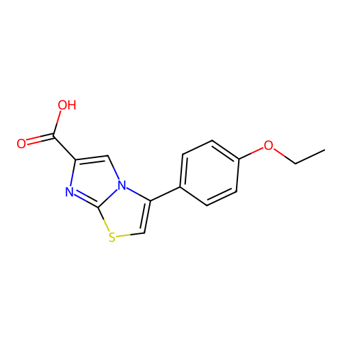 3-(4-Ethoxyphenyl)imidazo[2,1-b][1,3]thiazole-6-carboxylic acid structure